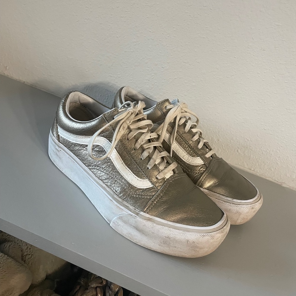 Metallic gold vans